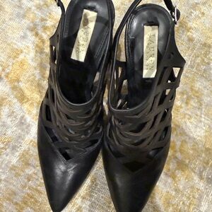 Ralph Lauren Black Cutout Heels